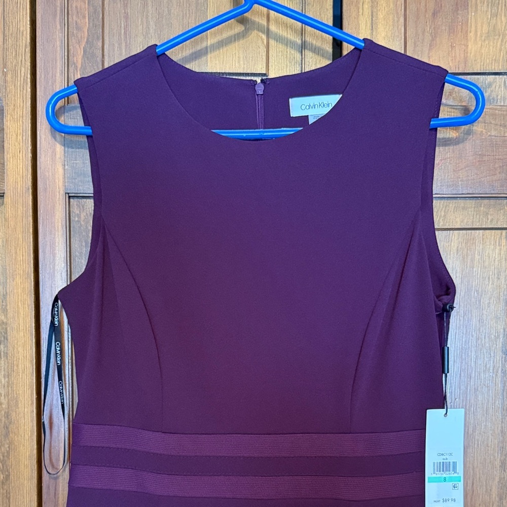 NWT Calvin Klein Deep Purple Women's Dress